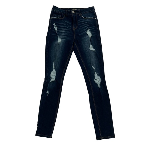 Indigo Rein Curvy Distressed Jeans Size 7 Women’s - Picture 1 of 5